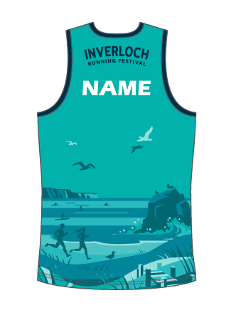 Inverloch Male Green Running Singlet
