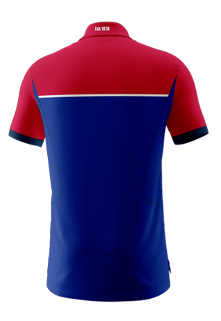 Newcastle City Touch Female Polo Shirt - Red & Blue