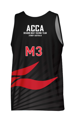 Female black training singlet