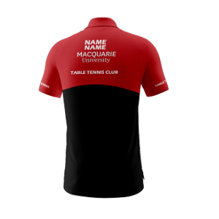 Men's MQU Table Tennis Polo X-CARBON Double Line