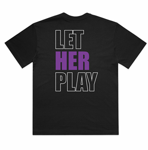 HER Academy Let Her Play Tee Youth Unisex