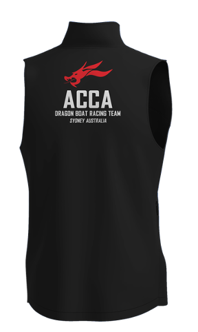 ACCA Male Black Softshell Vest