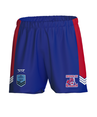 Newcastle City Touch Female Performance Shorts - Red & Blue
