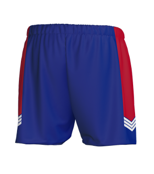 Newcastle City Touch Female Performance Shorts - Red & Blue