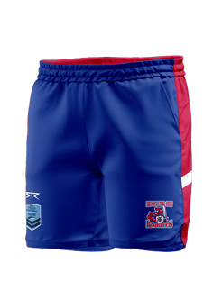 Newcastle City Touch Male Performance Shorts - Red & Blue
