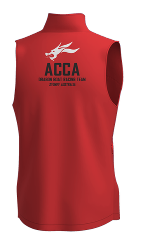 ACCA Female Red Softshell Vest