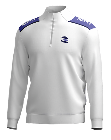 AUMT Female White Quarter Zip