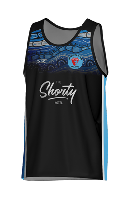 Shortland Devils Black Indigenous Training Singlet - MALE