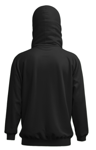 Black Unisex Casual Hoodie