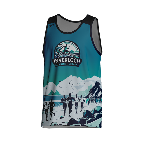 Inverloch Running Singlet Male (Blue)