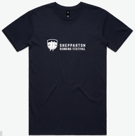 Shepparton Running Festival Male Short Sleeve Navy T-Shirt