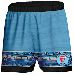 Shortland Devils Indigenous Training Shorts - FEMALE