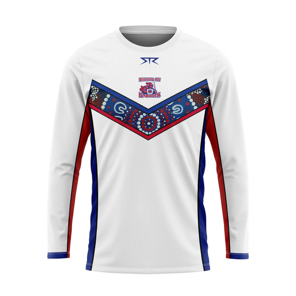 Newcastle City Touch Womens Long Sleeve Training Tee